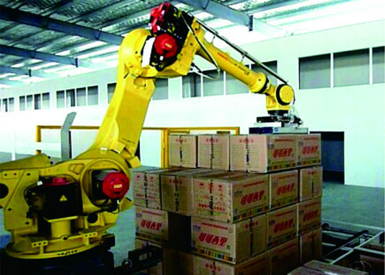 China Maquinaria de empacotamento robótico da indústria de bebidas, segurança de mais alto nível de empacotamento dos robôs fornecedor