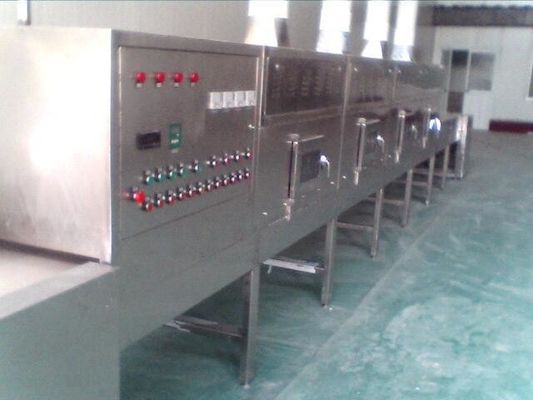 China Máquina do pasteurizador da grão do pó, túnel contínuo do esterilizador do vapor da micro-ondas fornecedor
